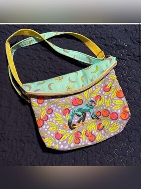 Handmade Crossbody Bag Tulapeek Monkey Wrench Fabric with Adjustable Strap